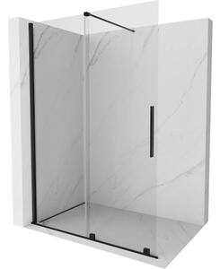 Mexen Velar klizni zaslon za tuš Walk-in 130 x 200 cm, prozirna 8 mm, crna - 871-130-000-03-70
