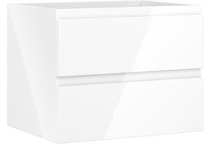 Mexen Orio kupaonski ormarić ispod umivaonika 60 cm, 2 ladice, bijeli sjaj - 91A10-06047-2-BFF00