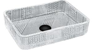 Mexen Akra stakleni nadgradni umivaonik 46 x 33 cm, proziran - 24024600