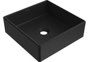 Mexen Goya umivaonik na pultu 35 x 35 cm, crni mat - 22183585