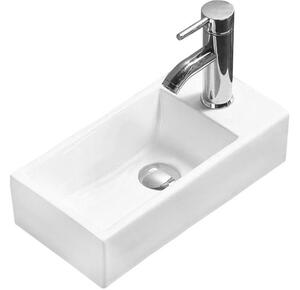 Mexen Inez lijevi nadgradni umivaonik 40 x 20 cm, bijeli - 21484000L