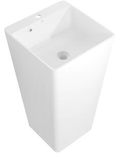 Mexen Neva samostojeći umivaonik od konglomerata 45 x 45 cm, bijeli mat - 26614500