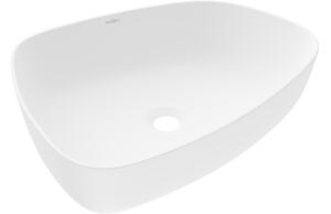 Mexen Ono nadgradni umivaonik od konglomerata 51 x 39 cm, bijeli - 23045101