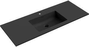 Mexen Otis umivaonik ugrađen u radnu ploču 121 x 46,5 cm, crni mat - 25181271
