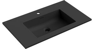 Mexen Otis umivaonik ugrađen u radnu plohu 81 x 46,5 cm, crni mat - 25188071