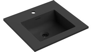 Mexen Otis umivaonik ugrađen u radnu ploču 51 x 46,5 cm, crna mat - 25185071