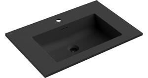 Mexen Otis umivaonik umetnut u ploču 71 x 46,5 cm, crna mat - 25187071
