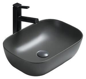 Mexen Rita umivaonik na radnoj plohi 45 x 32 cm, tamno siva mat - 21084571