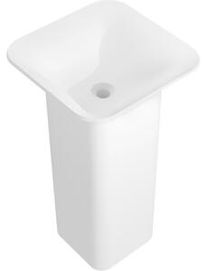 Mexen Ria samostojeći umivaonik od konglomerata 45 x 45 cm, bijeli mat - 26584500