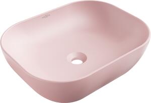 Mexen Rosa umivaonik nadglavni 50 x 40 cm, ružičasti mat - 21095044