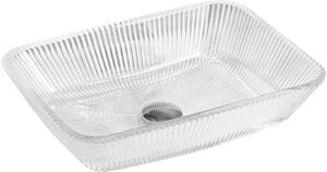 Mexen Tiva stakleni nadgradni umivaonik 46 x 33 cm, proziran - 24184600