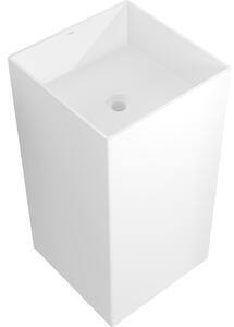 Mexen Xola-2 samostojeći umivaonik od konglomerata 45 x 45 cm, bijeli mat - 26594500