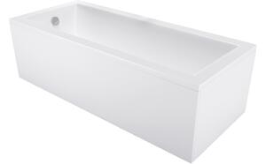 Mexen Cubik pravokutna kada 120 x 70 cm s oblogom, bijela - 55031207000X