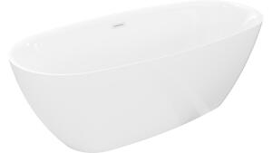 Mexen Luvo Slim Samostojeća kada 170 x 75 cm, bijela, bijeli preljev - 52801707500-20