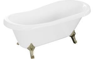 Mexen Retro samostojeća kada 150 x 73 cm, bijela, zlatne noge - 53251507300-50