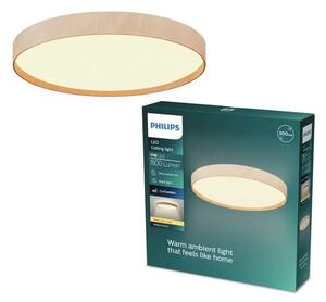 STYLIQUE PHILIPS LED stropna svjetiljka okrugla 17W 27K drvo 8721103173249