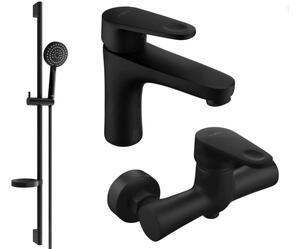Mexen Kama DS75 set za tuširanje, crni - 72504DS75-70