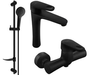 Mexen Kama DF05 set za tuširanje, crni - 72514DF05-70