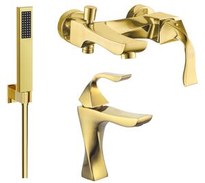 Mexen Estrella R02 kupaonski set, zlatni - 72303R02-50