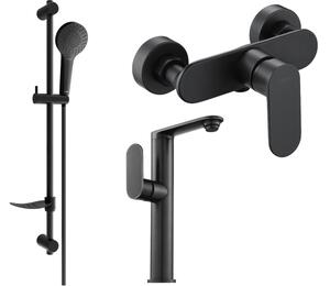 Mexen Milo DF05 set za tuširanje, crni - 713154DF05-70