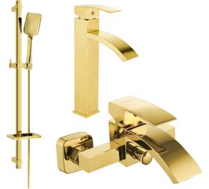 Mexen Libra DQ62 kupaonski set, zlatni - 745113DQ62-50