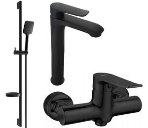 Mexen Pecos DS62 set za tuširanje, crni - 72714DS62-70