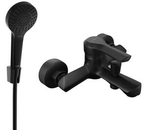 Mexen Sabre R05 miješalica za kadu s tuš setom, crna - 7213R05-70