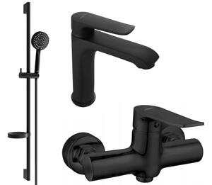 Mexen Pecos DS75 set za tuširanje, crna - 72704DS75-70