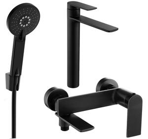 Mexen Zero R40 kupaonski set, crni - 71113R40-70