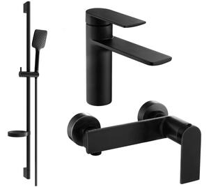 Mexen Zero DS62 set za tuš, crni - 71104DS62-70
