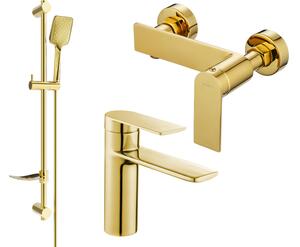 Mexen Zero DF62 tuš set, zlatni - 71104DF62-50