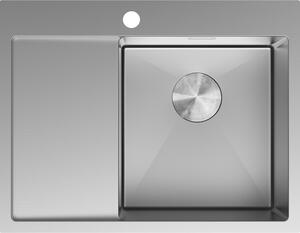 Mexen Exar čelična sudoper 1-komorni s ocjeđivačem, desni 620 x 480 mm, inox - 6432621005P-01