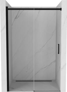 Mexen Omega klizna vrata za tuš 150 cm, prozirna, crna - 825-150-000-70-00
