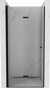 Mexen Lima preklopna tuš vrata 80 cm, prozirna, crna - 856-080-000-70-00