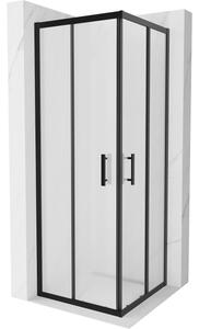 Mexen Rio kvadratna tuš kabina 70 x 70 cm, mat, crna - 860-070-070-70-30