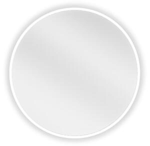 Mexen Loft okruglo ogledalo za kupaonicu 30 cm, bijeli okvir - 9850-030-030-000-20