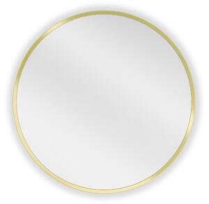 Mexen Loft okruglo ogledalo za kupaonicu 30 cm, zlatni okvir - 9850-030-030-000-50