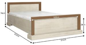 Zondo Bračni krevet 160 cm Regnar L1 (S podnicom) . 779506