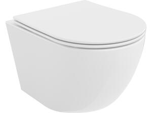 Mexen Lena WC školjka Rimless Tornado sa slim daskom s tihim spuštanjem, duroplast, bijeli sjaj - 30220400T