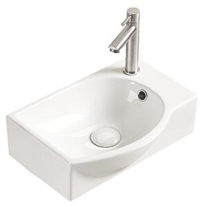 Mexen Mista lijevi nadgradni umivaonik 40 x 28 cm, bijeli - 22174000L