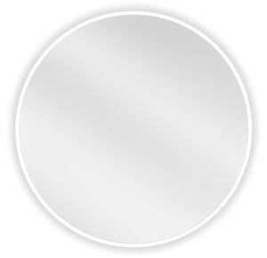 Mexen Loft okruglo kupaonsko ogledalo 60 cm, bijeli okvir - 9850-060-060-000-20