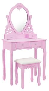 Toaletni stolić Madame de Pompadour - Ružičasta