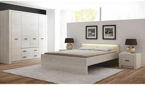 Zondo Bračni krevet 160 cm Inneas (jasen bijeli) (S podnicom) . 794549