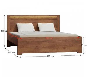 Zondo Bračni krevet 160 cm Inneas (jasen svijetli) (S podnicom) . 794548