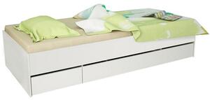 Zondo Jednostruki krevet 90 cm Matari (bijela + bijela) . 794649