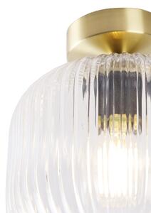 Art Deco stropna svjetiljka mesing - Karel