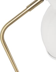 Retro stolna svjetiljka bijela s broncom - Milou