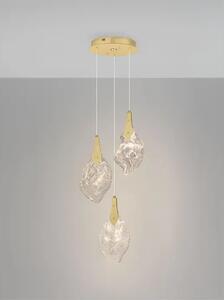BELLINA LED LUSTER 3X ZLATNA/STAKLO 10W IP20 3000K TRIAC PRIGUŠLJIVA NL9187011
