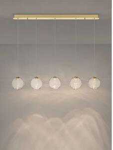 BLAZIK LED LUSTER 5X ZLATNA/STAKLO 20W IP20 3000K TRIAC PRIGUŠLJIVA NL9214166