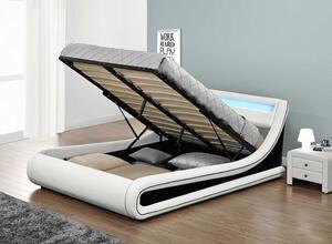 Zondo Bračni krevet 180 cm Milda (S podnicom, prostorom za odlaganje i LED) . 808749